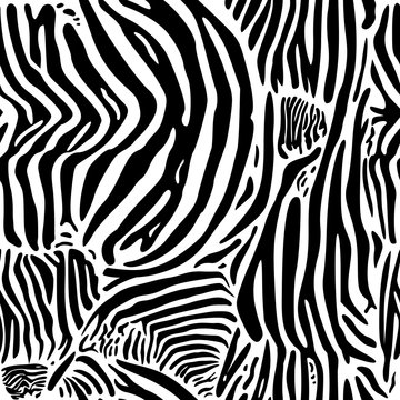 Zebra print pattern.