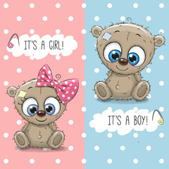 Teddy Bears boy and girl