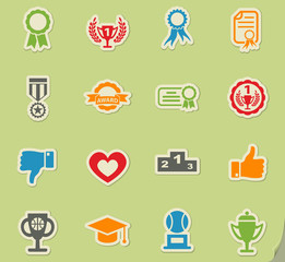 award icon set