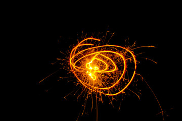 Abstract firework background.