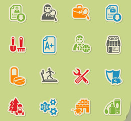 job search icon set