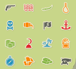 pirates icon set