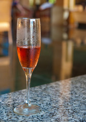 Copa de champán rosé