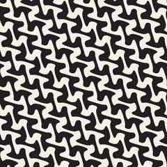 Vector Seamless Hand Drawn Diagonal Wavy Lines Pattern
