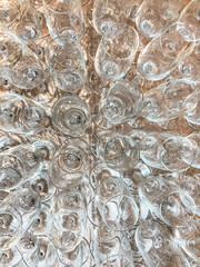 Sektgläser von oben