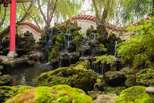 Traditional Chinese private garden,Beautiful Chinese garden