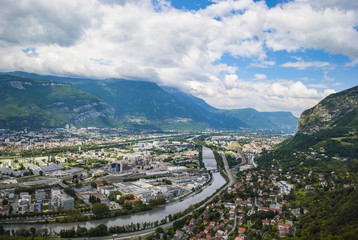 Grenoble city landscape