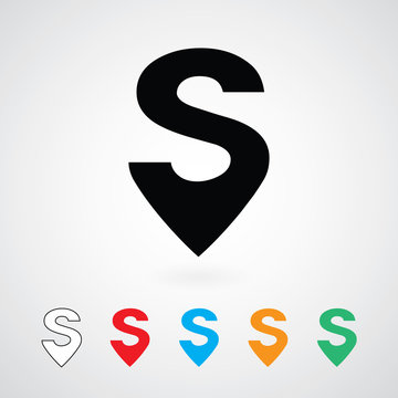 s logo konum ikonu