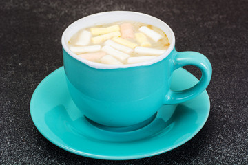 Cocoa, Coffee with Marshmallows Sweet Food