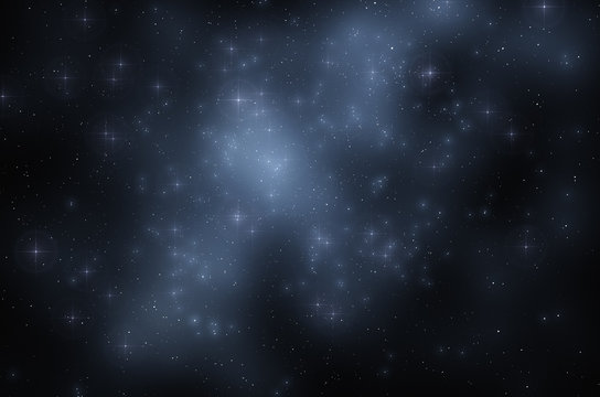 dark space background with stars and nebula