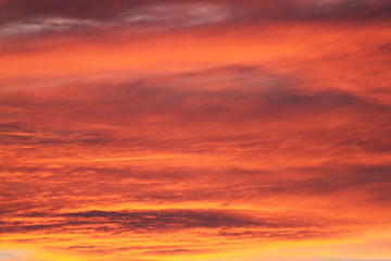 orange sunset clouds