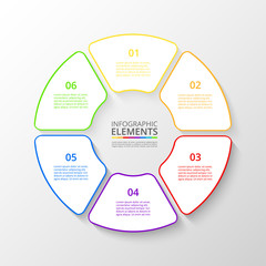 Vector business template for presentation.