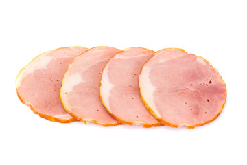 Ham on a White Background