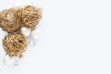 Christmas backround on white