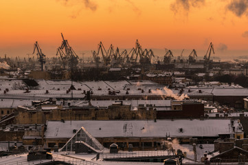 Sunset in Saint Petersburg
