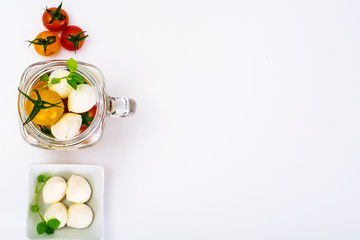 Caprese Salad in Glass Jar