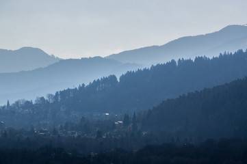 Foggy hills