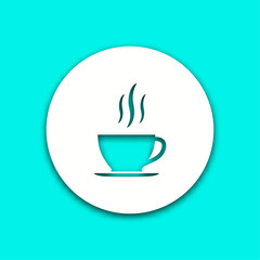 Coffee cup - vector icon.