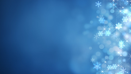 glowing snowflakes abstract christmas background