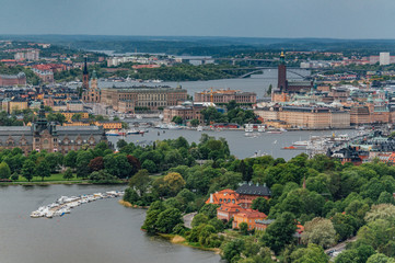 Fototapeta na wymiar Aerial view of Stockholm