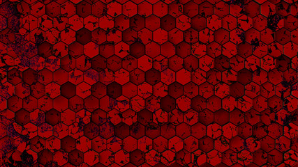 3d rendering colorful hexagon pattern with nice color