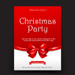 Merry Christmas invitation card tag banner promotion sale discou