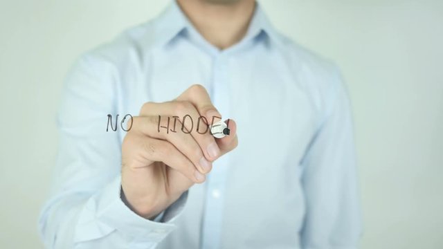 No Hidden Fees&nbsp;, Man Writing on Screen