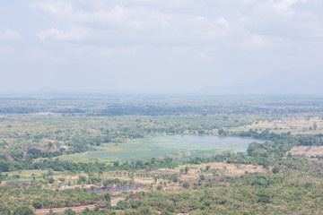 Fototapeta na wymiar View from Pidurangala Rock Temple, Sri Lanka.