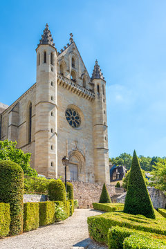 Church Saint Sour of Terrasson Lavilledieu with garden - France