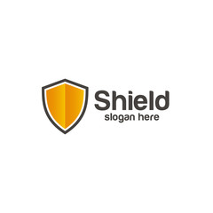 Shield logo design vector