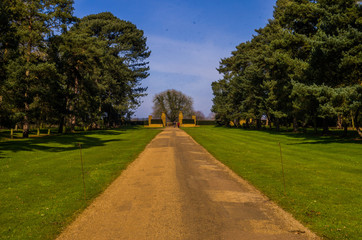 grounds and estate of upton house stately home warwickshire engl