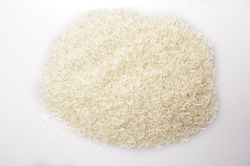 Heap of raw Jasmine Rice