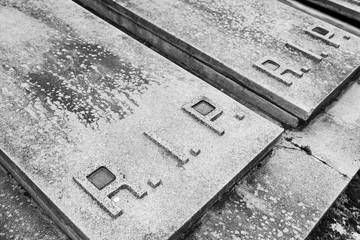 Fototapeta premium Door tomb cemetery