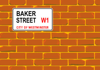 Obraz premium Baker Street Wall