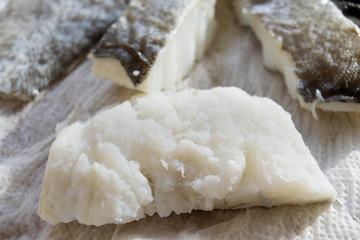 fillets of  salt cod