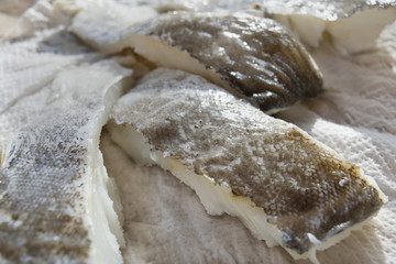 fillets of  salt cod