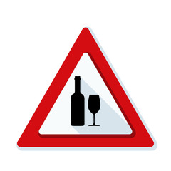 No Alcohol sign illustration