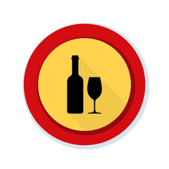 No Alcohol sign illustration