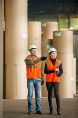 Paper mill factory workers © agnormark