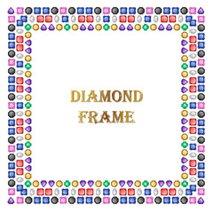 Diamonds square frame