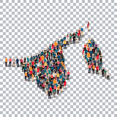 people map country Bruney vector