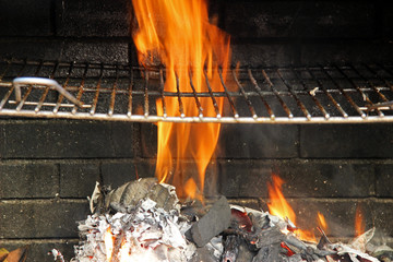 Brasas para la barbacoa