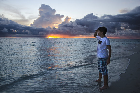 Watching the sea