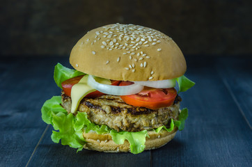 fresh tasty burger