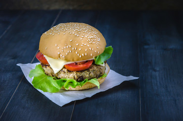 fresh tasty burger