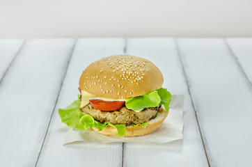 fresh tasty burger