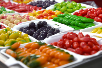 Delectable Imitation Fruits, dessert made imitation fruit vegetables and animal.