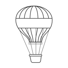 balloon air hot travel vector illustration design