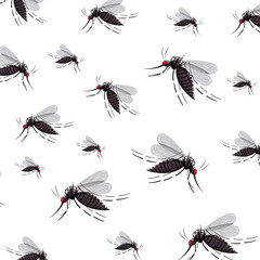 mosquito insect icon. Malaria virus pest nature and bug theme. Isolated design. Vector illustration
