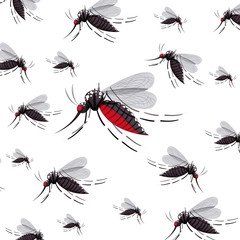 mosquito insect icon. Malaria virus pest nature and bug theme. Isolated design. Vector illustration
